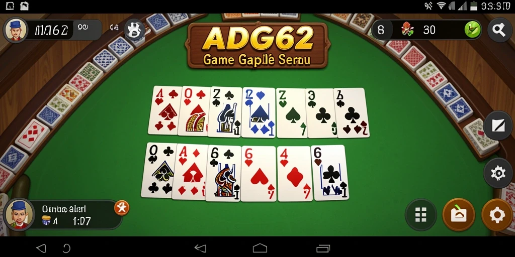 Tampilan gameplay <strong>ADG62</strong> yang menarik dalam permainan Gaple.