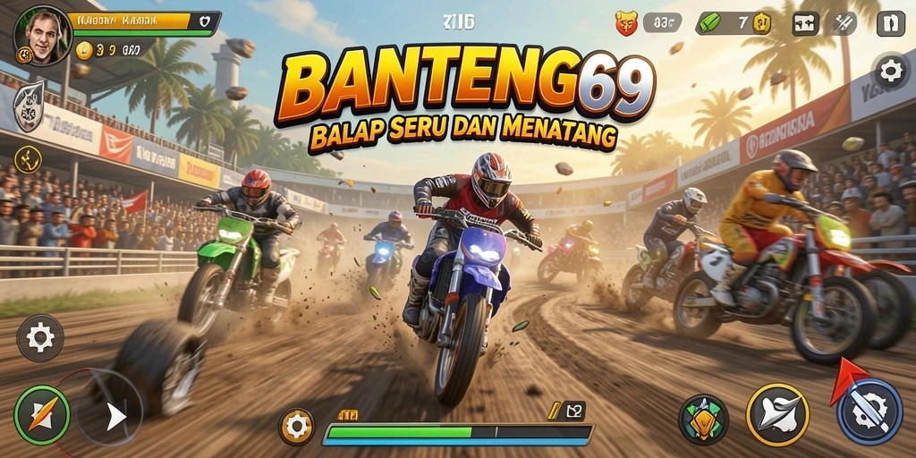 Gameplay Racing yang mendebarkan dan penuh aksi.