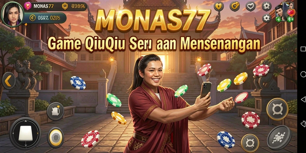 Tampilan gameplay QiuQiu yang seru di MONAS77.