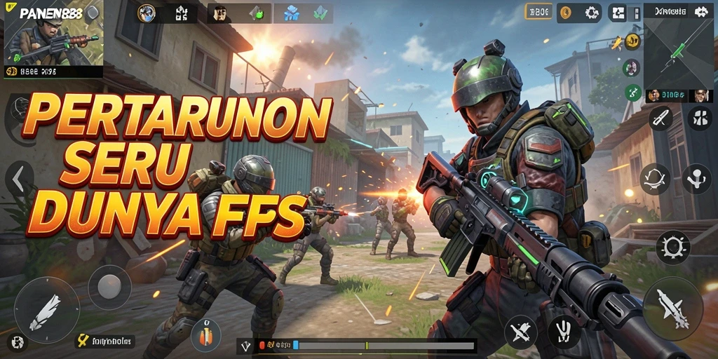 Tampilan utama gameplay PANEN88 dengan aksi tembak-menembak yang seru.