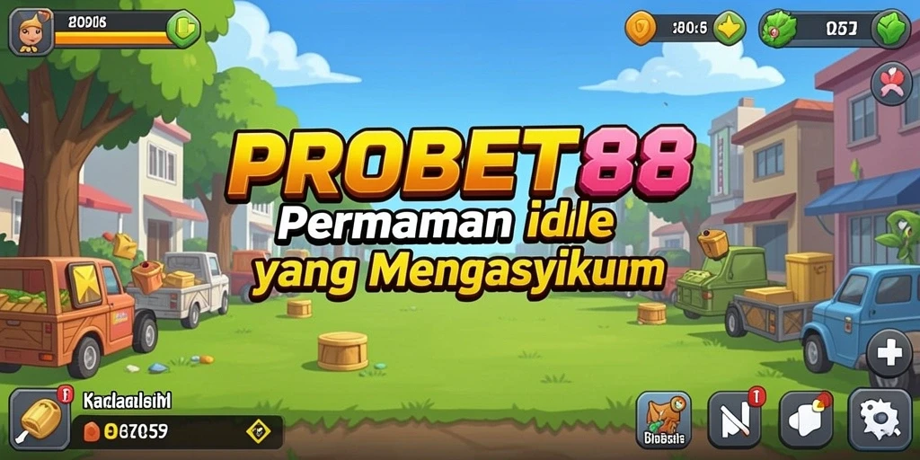 Tampilan gameplay menarik dari PROBET88 dengan elemen idle yang santai.