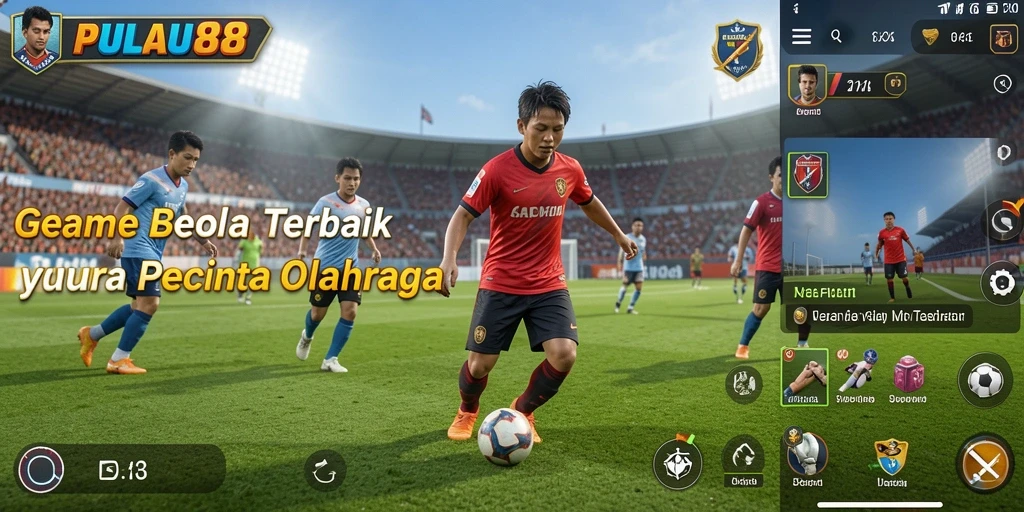 Screenshot gameplay PULAU88 yang menampilkan serunya pertandingan sepeda bola.