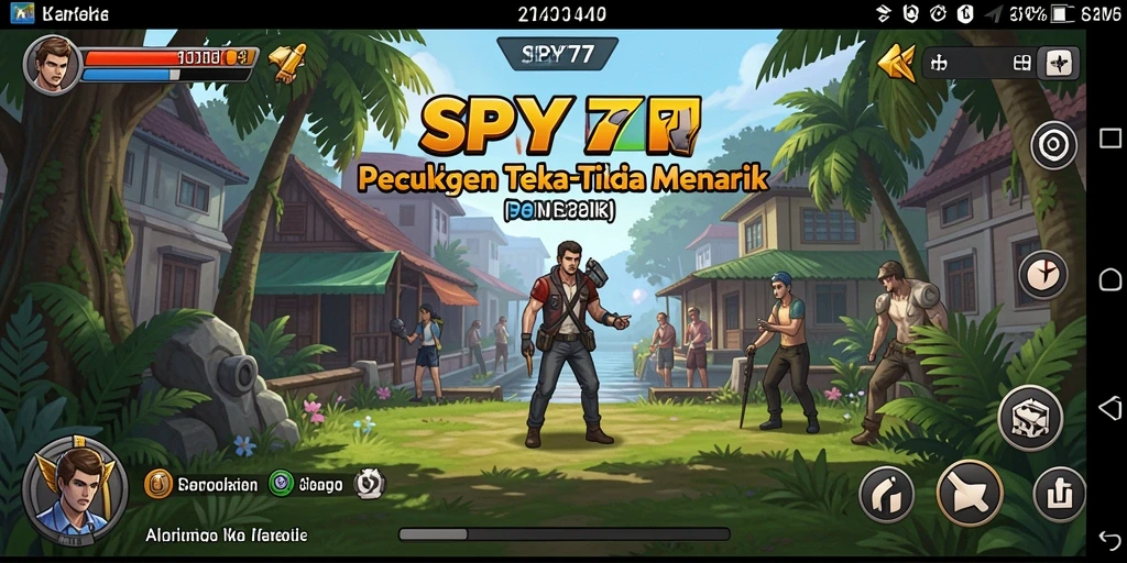 Tampilan gameplay SPY77 dengan teka-teki yang menarik dan menantang.