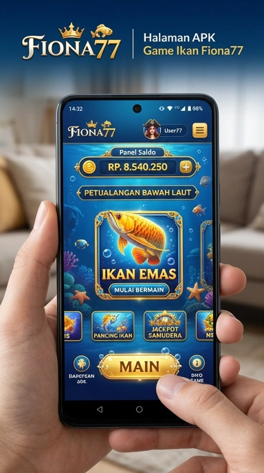 Tampilan antarmuka fiona77 yang mudah diakses.